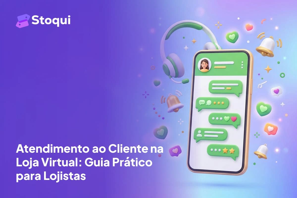 Ilustração 3D de atendimento ao cliente online com chat ao vivo e notificações