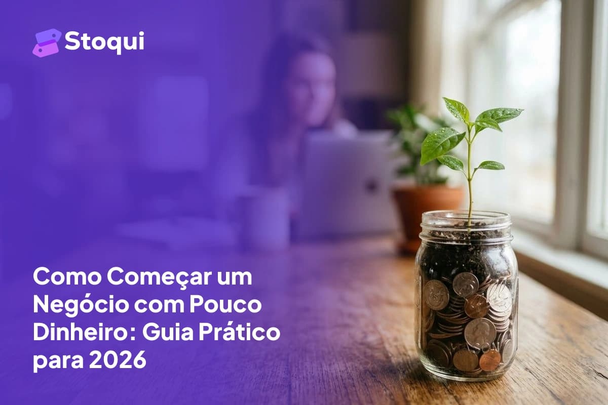 Muda de planta crescendo em pote de moedas simbolizando crescimento com pouco investimento