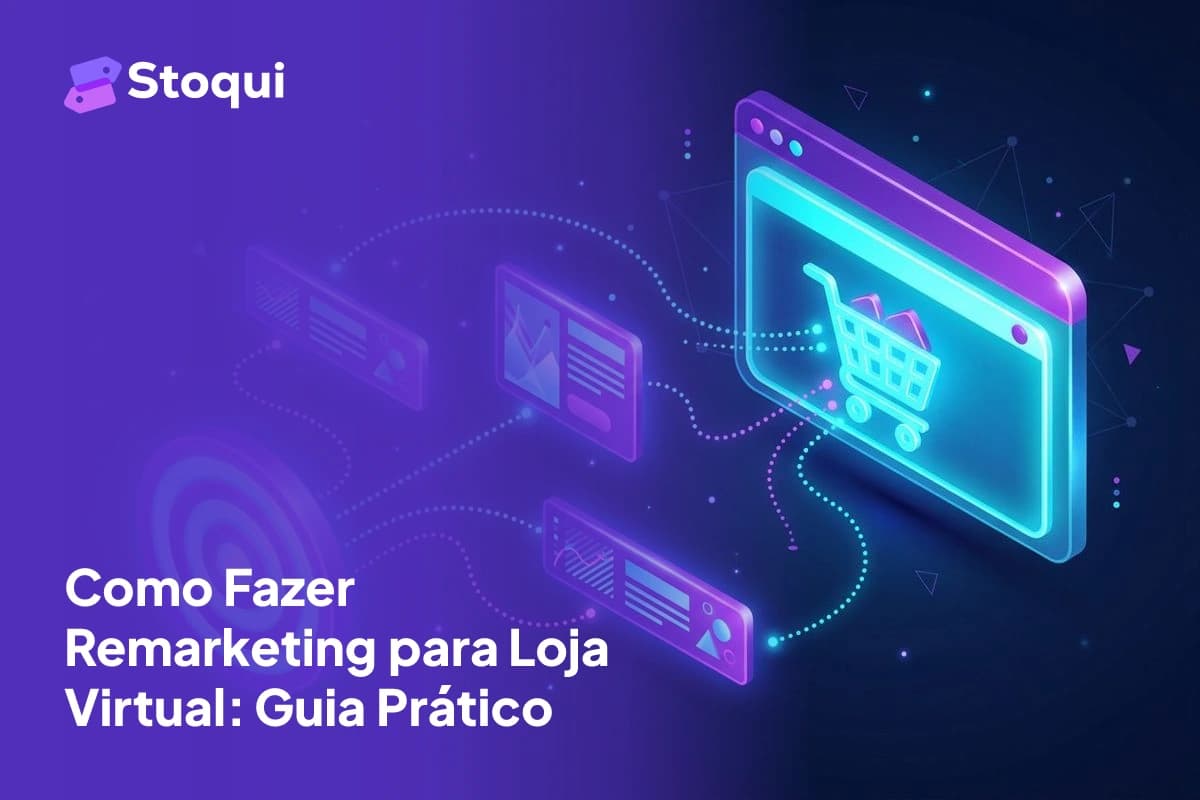 Ilustração 3D de remarketing com carrinho de compras, anúncios e alvo para loja virtual
