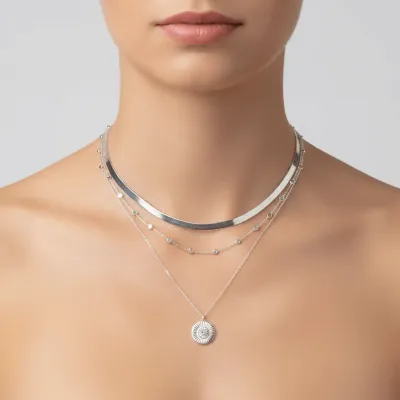 Exemplo do estilo Colar no pescoço do Image Studio