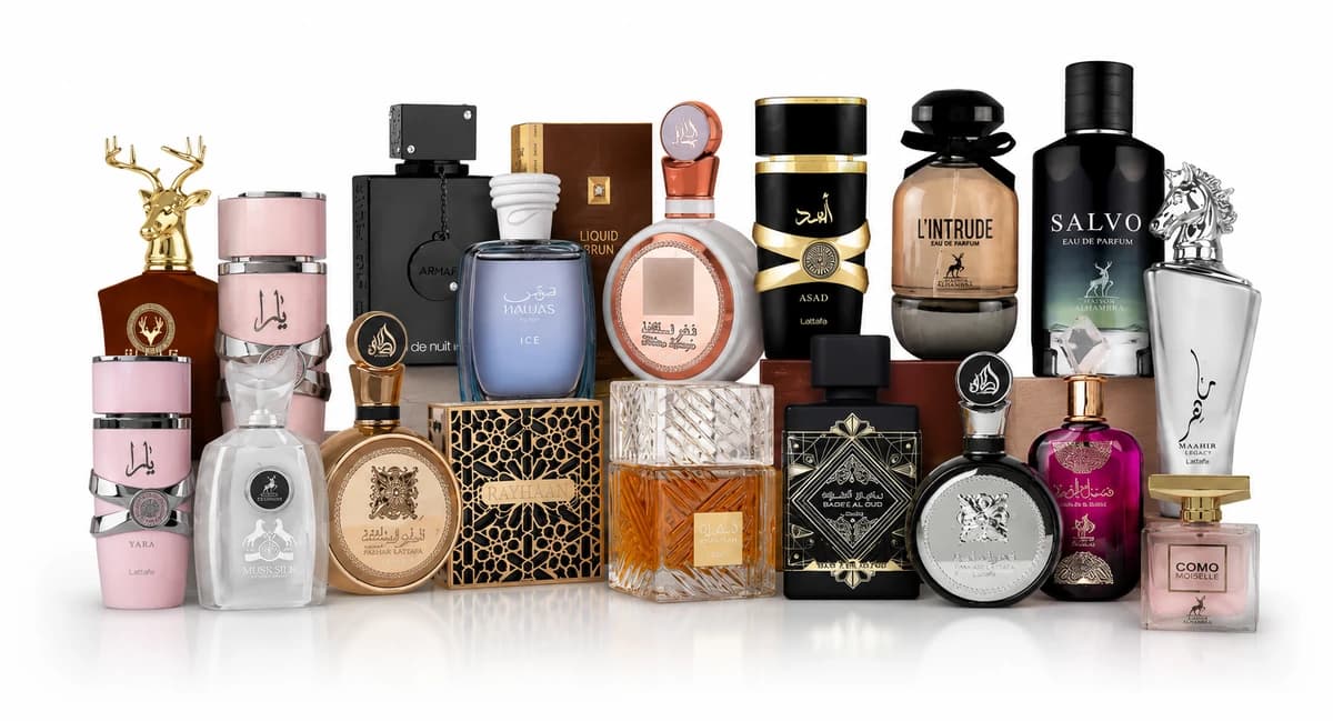 Linha de perfumes árabes para revenda (Lattafa, Armaf, Maison Alhambra e mais) no catálogo do Stoqui
