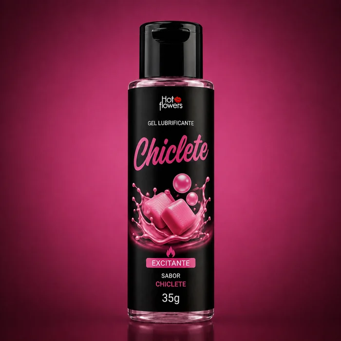 Gel lubrificante comestível sabor Chiclete no Stoqui